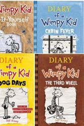 Cover Art for 9780545482936, Diary of a Wimpy Kid 4 Book Collection (Dog Days; Third Wheel; Cabin Fever; Do-It-Yourself) by Jeff Kinney