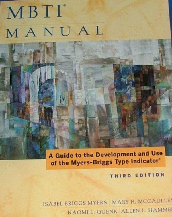 Cover Art for 9780891061304, Mbti Manual by Isabel Briggs Myers