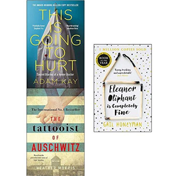 Cover Art for 9789123775026, This Is Going To Hurt, The Tattooist Of Auschwitz, Eleanor Oliphant Is Completely Fine 3 Books Collection Set by Adam Kay, Heather Morris, Gail Honeyman