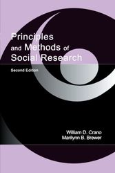 Cover Art for 9780805839043, Principles and Methods of Social Research by William D. Crano