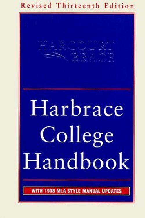 Cover Art for 9780155072824, Harbrace College Handbook: With 1998 MLA Style Manual Updates by John Hodges