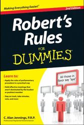Cover Art for 9781118294109, Robert's Rules For Dummies by C. Alan Jennings