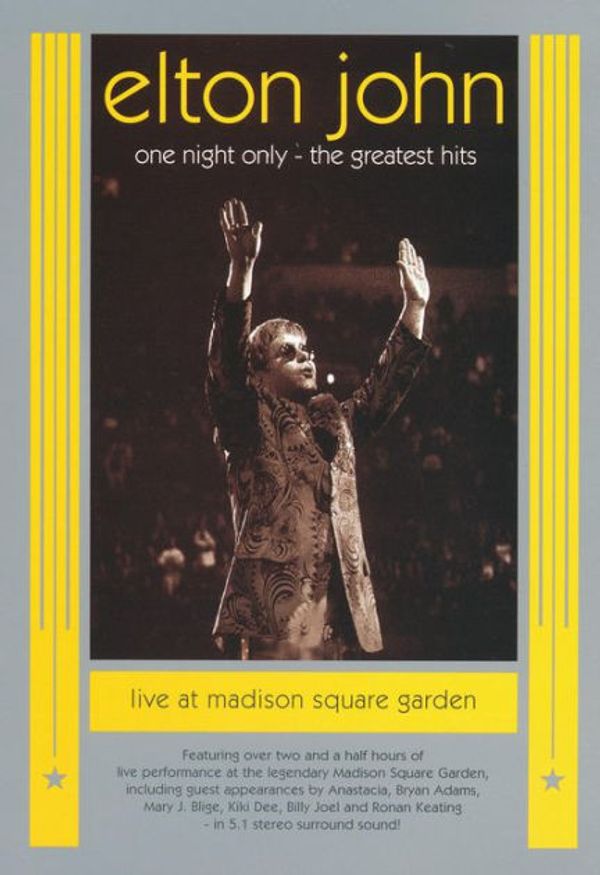 Cover Art for 0044006088594, Elton John:One Night Only by Elton John (Performed by)
