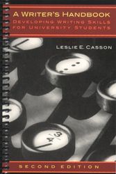 Cover Art for 9781551117171, A Writer's Handbook, Second Edition by Leslie E Casson