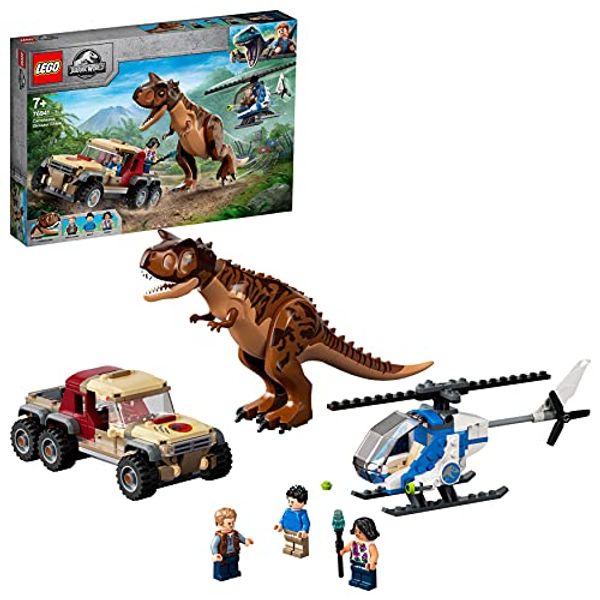 Cover Art for 5702017079745, LEGO 76941 Jurassic World Carnotaurus Dinosaur Chase Toy with Helicopter & Pickup Truck for Kids Age 7+ by 