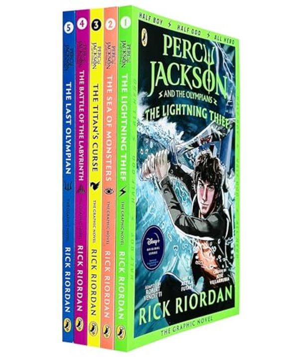 Cover Art for 9789123966929, Percy Jackson Graphic Novels 1-5 Books Collection Set (The Lightning Thief, Sea of Monsters, Titan's Curse, The Battle of the Labyrinth, The Last Olympian) by Rick Riordan