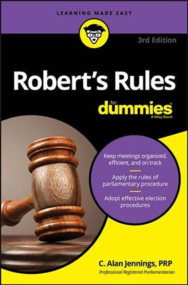 Cover Art for 9781119241751, Robert's Rules For Dummies by PRP  C. Alan Jennings