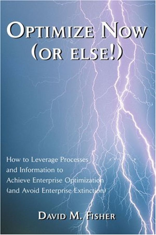 Cover Art for 9780595298372, Optimize Now (or Else!) by David M. Fisher