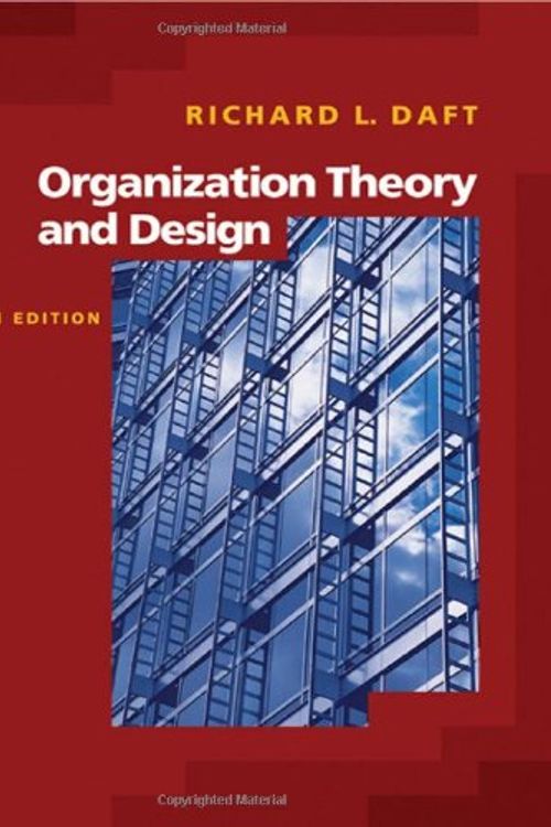 Cover Art for 9780324282788, Organization Theory and Design by Richard L. Daft