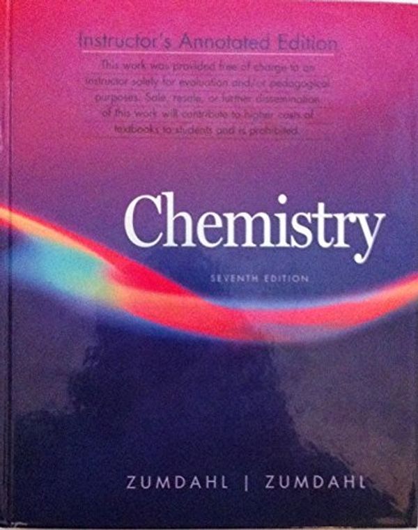 Cover Art for 9780618528455, CHEMISTRY IAE 7ED by Zumdahl