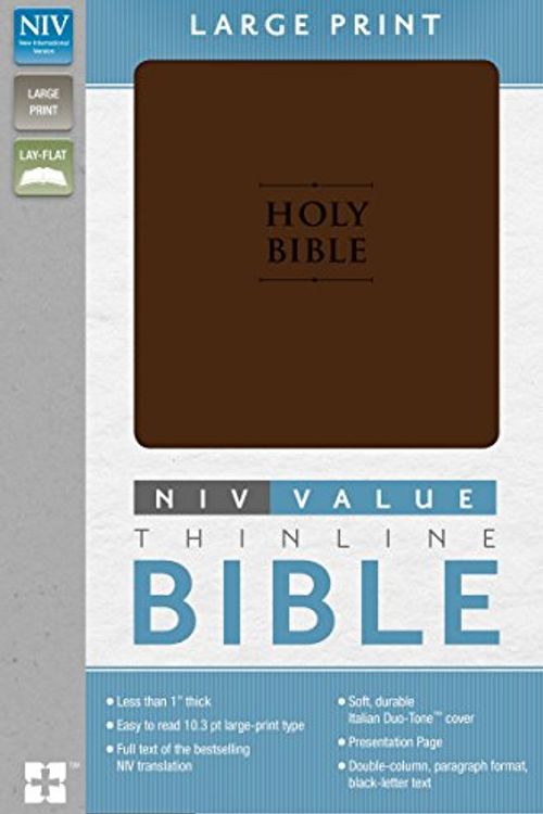 Cover Art for 9780310437727, NIV Premium Value Thinline Bible, Large Print by Zondervan Publishing