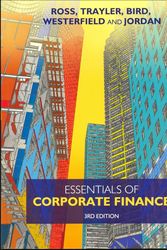 Cover Art for 9780071013185, Essentials of Corporate Finance (Paperback) by Prof Stephen A. Ross, Trayler Mr, Rowan, Ron G. Bird