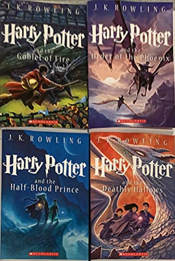 Cover Art for B09C7QSTB3, J.K. Rowling's Harry Potter Paperback Books 4-7: #4 The Goblet of Fire, #5 Order of the Phoenix, #6 Half Blood Prince, #7 Deathly Hallows by J.k. Rowling2007