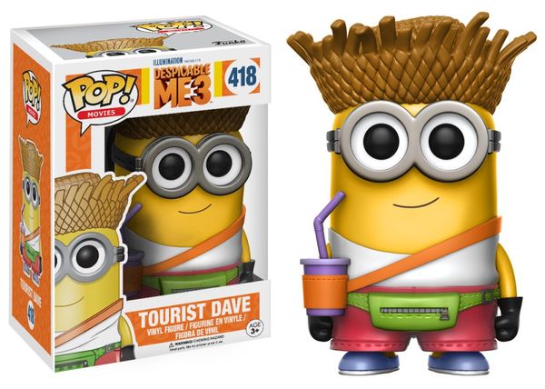 Cover Art for 0889698134262, Pop Despicable Me 3 Tourist Dave Vinyl Figure by Funko