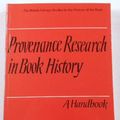 Cover Art for 9781884718809, Provenance Research in Book History by David Pearson
