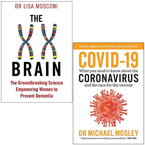 Cover Art for 9789124019266, The XX Brain By Dr. Lisa Mosconi & Covid-19 By Dr Michael Mosley 2 Books Collection Set by Dr. Lisa Mosconi, Dr. Michael Mosley