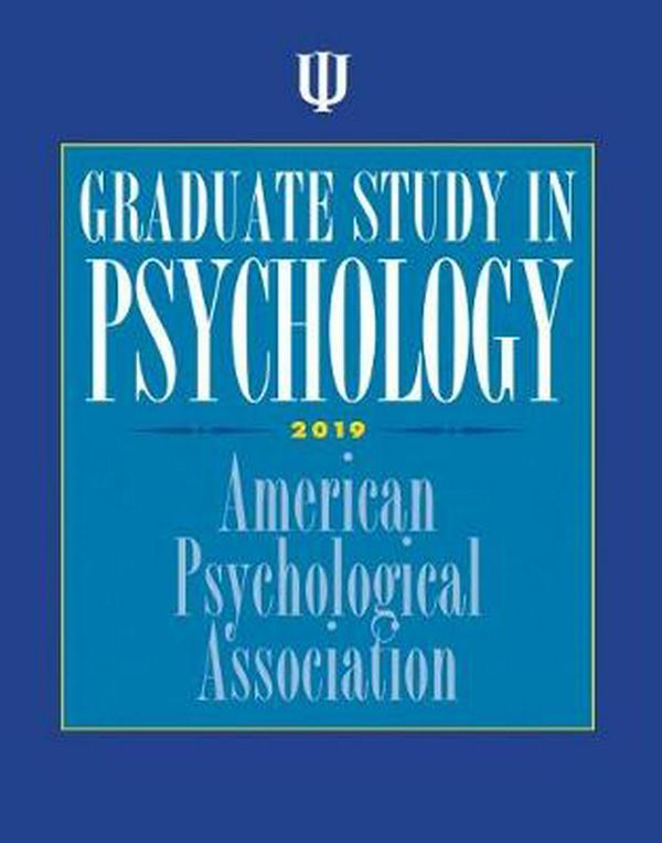 Cover Art for 9781433830112, Graduate Study in Psychology by American Psychological Association