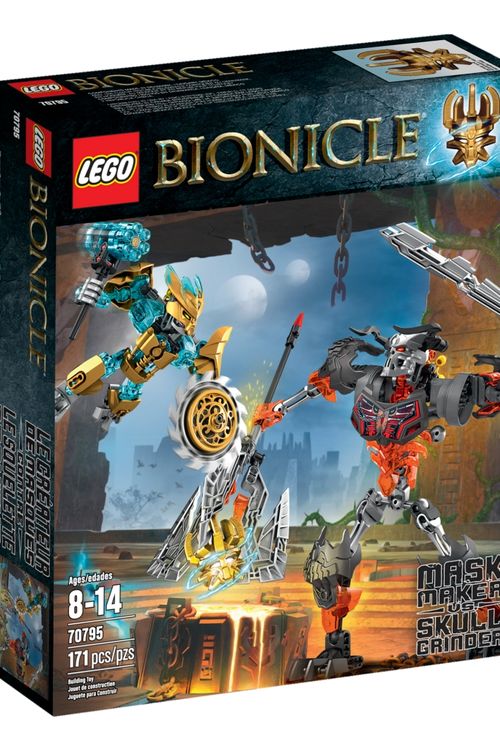 Cover Art for 5702015348461, Mask Maker vs. Skull Grinder Set 70795 by LEGO