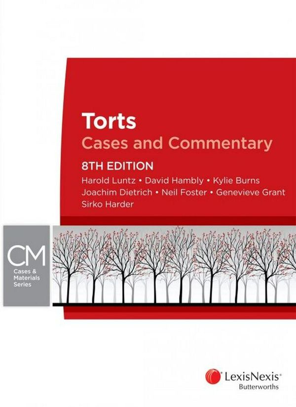 Cover Art for 9780409342093, Torts by Luntz Hambly Burns Dietrich Foster Grant