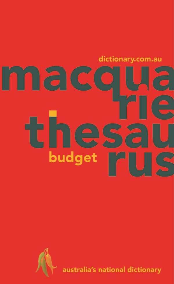 Cover Art for 9781742619927, Macquarie Budget Thesaurus by Dictionary Macquarie