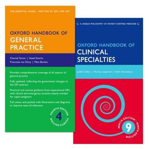 Cover Art for 9780198759423, Pack of Oxford Handbook of Clinical Specialties 9e and Oxford Handbook of General Practice 4e (Oxford Medical Handbooks) by Judith Collier