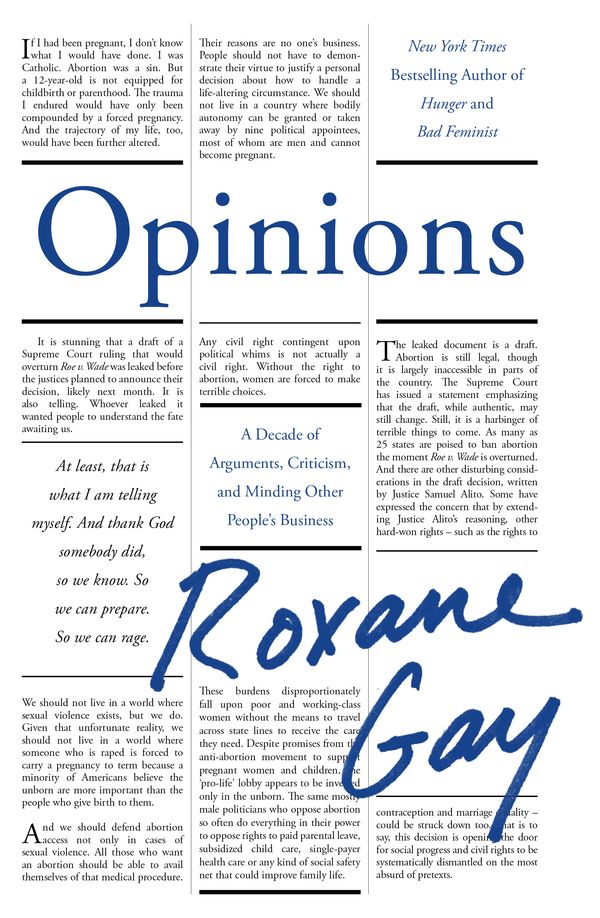 Cover Art for 9781472158642, Opinions by Roxane Gay