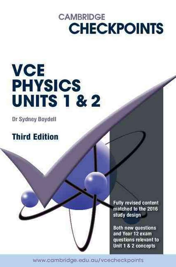 Cover Art for 9781316502679, Cambridge Checkpoints VCE Physics Units 1 and 2Cambridge Checkpoints by Sydney Boydell