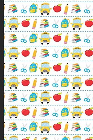 Cover Art for 9781651097854, Notebook Journal: School Bus Pencil Apple Backpack Pattern on a White Background Cover Design. Perfect Gift for Boys Girls and Adults of All Ages. by Originalcoloringpages Publishing