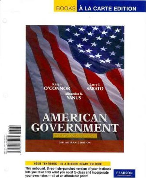 Cover Art for 9780205834945, American Government by Karen O'Connor