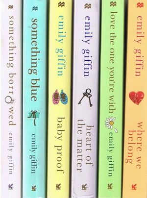 Cover Art for B00JRHVP1U, Emily Giffin 6-Book Collection: Something Borrowed / Something Blue / Baby Proof / Heart of the Matter / Love the One You're With / Where We Belong by Emily Giffin