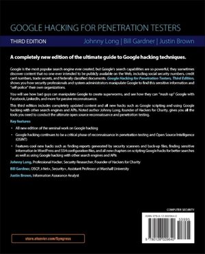 Cover Art for 9780128029640, Google Hacking for Penetration Testers 2e by Johnny Long, Bill Gardner, Justin Brown