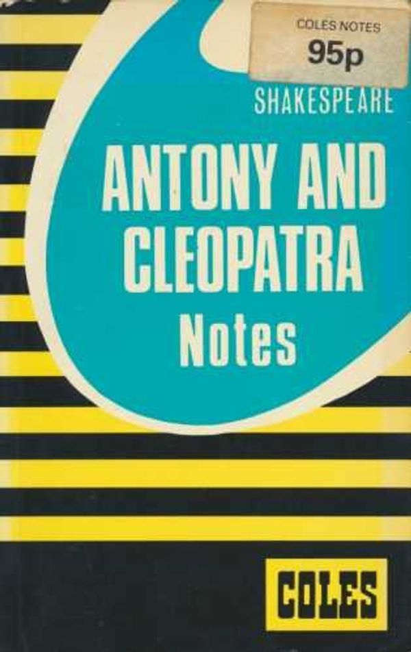 Cover Art for 9780774031837, Antony and Cleopatra by William Shakespeare