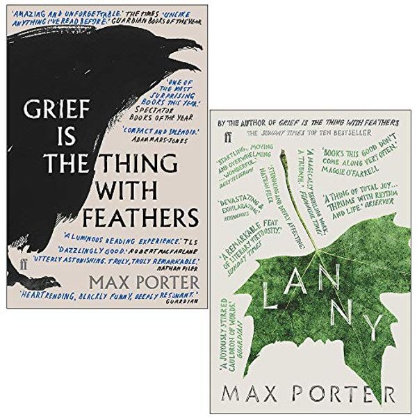 Cover Art for 9789123977093, Grief is the Thing with Feathers and Lanny By Max Porter 2 Books Collection Set by Max Porter