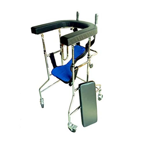 Cover Art for 7791094064094, JIN Walking Aid Medical Instruments Standing Walk Stand/Walker/Walk Aid/Stand Frame with Seat Wheel Rehabilitation Device Folding Height Adjustable Old Man Walker Lower Limb Walker Disabled Skid Stan by 