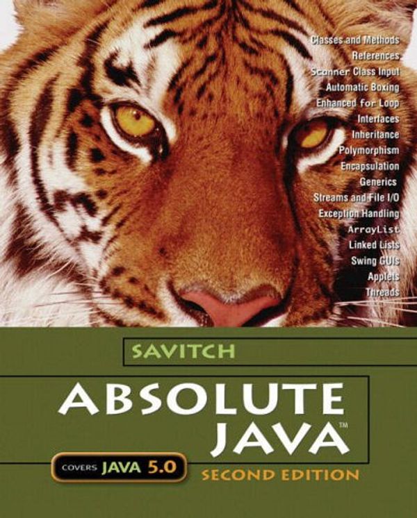Cover Art for 9780321330246, Absolute Java: AND Student Resource Disk by Walter Savitch