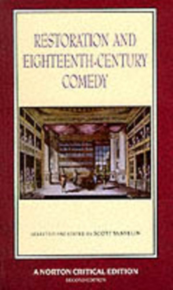 Cover Art for 9780393963342, Restoration and Eighteenth-century Comedy by Scott McMillin