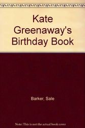 Cover Art for 9780517310052, Kate Greenaways Birthday Book by Rh Value Publishing