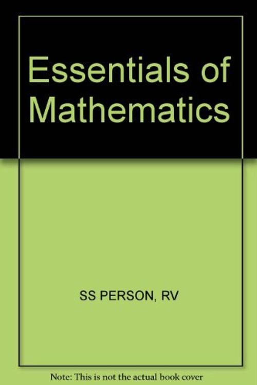 Cover Art for 9780471051848, Essentials of Mathematics by Russell Vernon Person