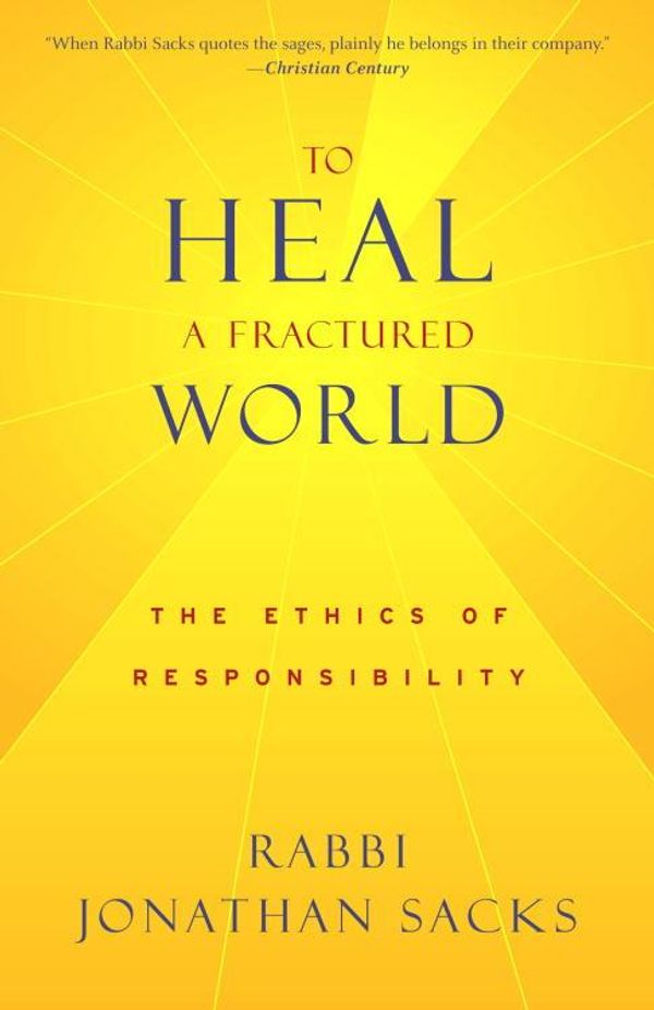 Cover Art for 9780375425196, To Heal a Fractured World by Jonathan Sacks