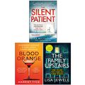 Cover Art for 9789123971817, The Silent Patient, Blood Orange, The Family Upstairs 3 Books Collection Set by Alex Michaelides, Harriet Tyce, Lisa Jewell