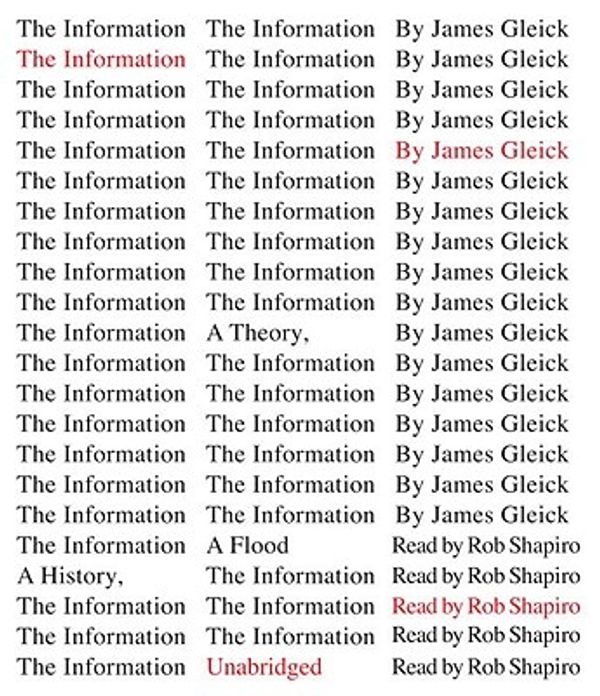 Cover Art for 9780307914965, The Information by James Gleick
