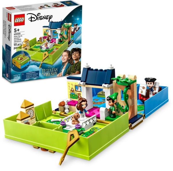 Cover Art for 0673419378505, LEGO Disney Peter Pan & Wendy's Storybook Adventure 43220 Portable Playset with Micro Dolls and Pirate Ship, Travel Toy for Kids Ages 5 Plus by 