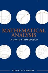 Cover Art for 9780470107966, Mathematical Analysis by Bernd S. W. Schroder