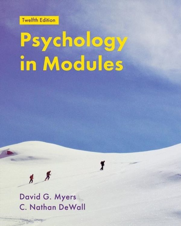 Cover Art for 9781319113087, Psychology in Modules by David Myers