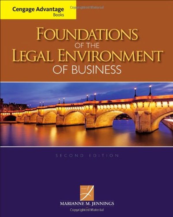 Cover Art for 9781133187523, Foundations of the Legal Environment of Business by Marianne M Jennings