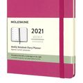 Cover Art for 8056420850727, Moleskine Weekly Planner 2021, 12-Month Weekly Diary, Weekly Planner and Notebook, Hard Cover, Large Size 13 x 21 cm, Colour Bougainvillea Pink, 144 Pages by Moleskine