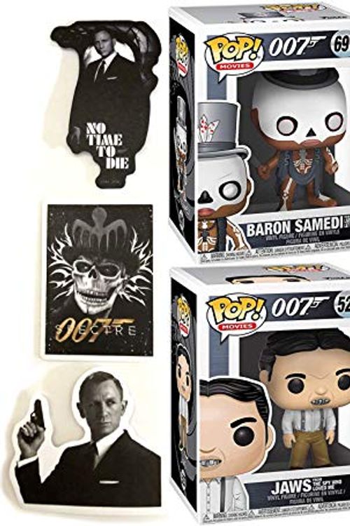 Cover Art for B088GYBDDV, Villains of 007 James Bond Figure Entertainment Bundled with Baron Samedi + Exclusive ODDjob Goldfinger + Blofeld & LeChiffre 4 Items by Unknown