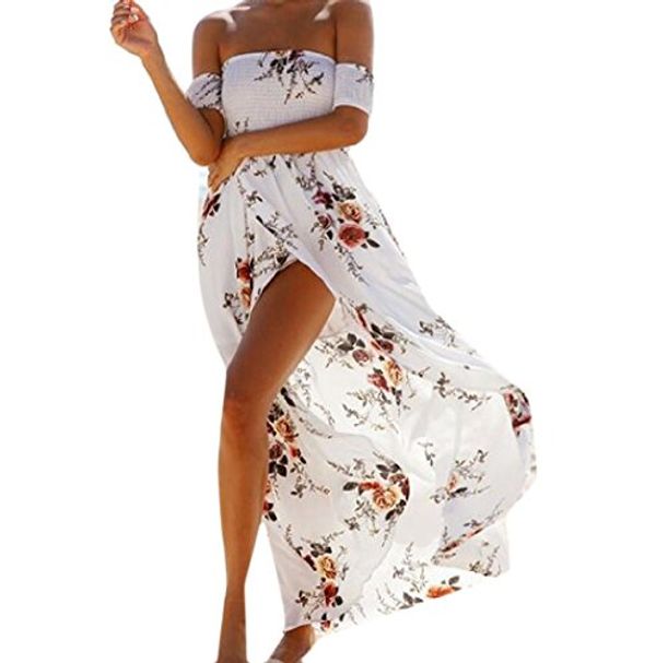 Cover Art for 9789985314289, neveraway Women's High Split Printed Strapless Bechwear Dress White S by Unknown