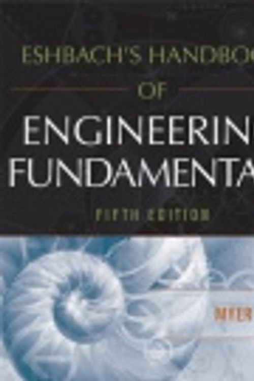 Cover Art for 9780470432754, Eshbach's Handbook of Engineering Fundamentals by Myer Kutz