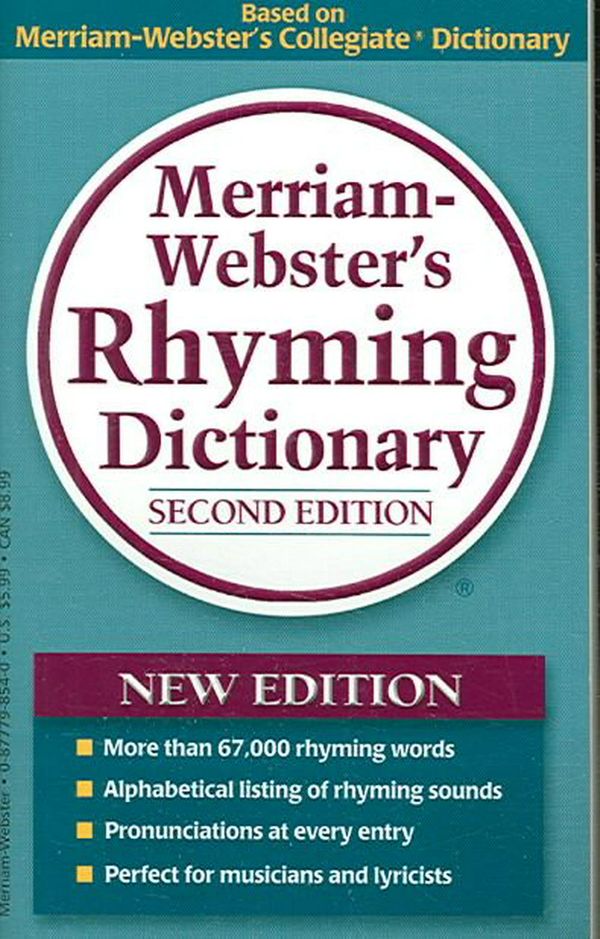 Cover Art for 9780877798545, Merriam-Webster's Rhyming Dictionary by Merriam Webster